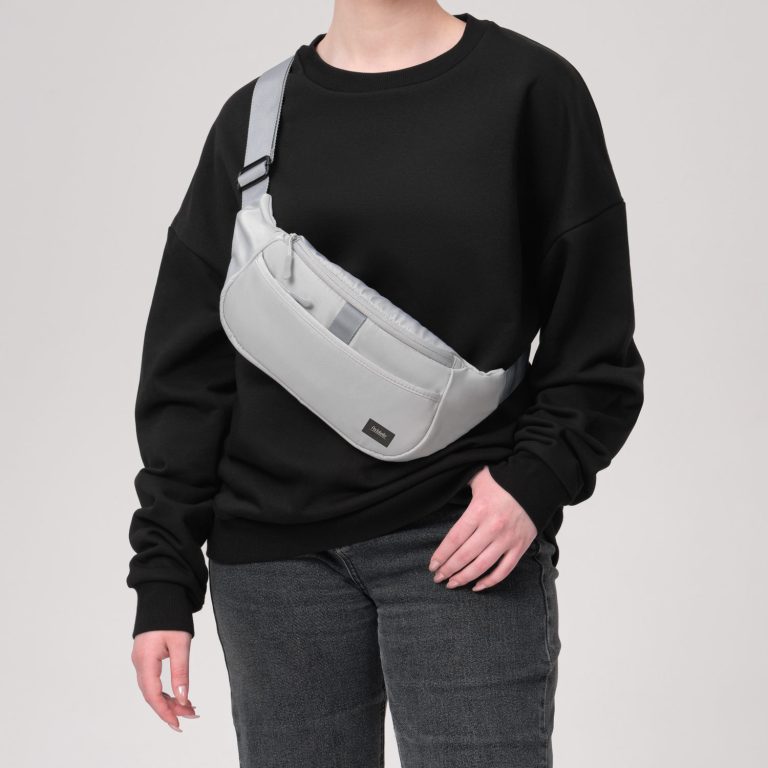 Поясная сумка Бостон (Boston), серый — изображение 5