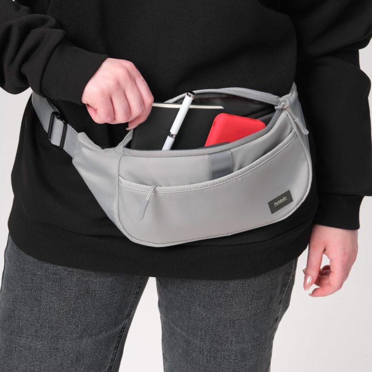 Поясная сумка Бостон (Boston), серый — изображение 7