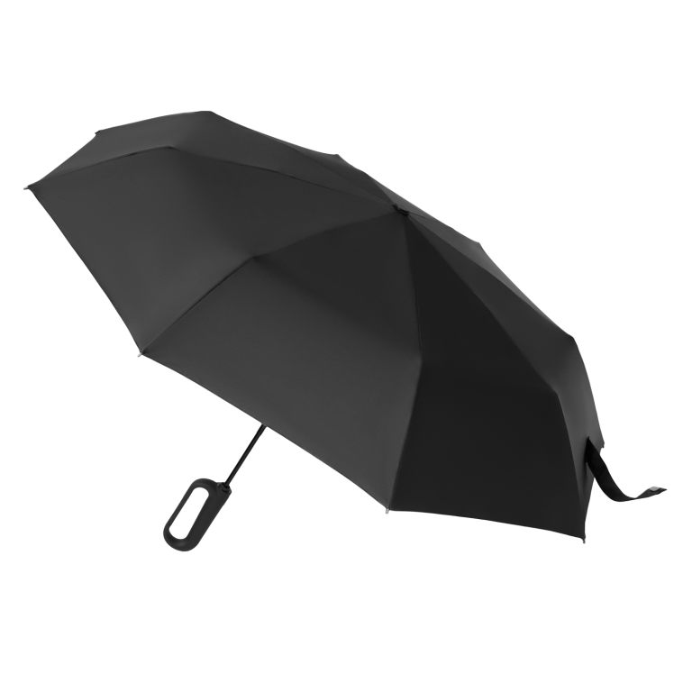 Зонт складной Азимут (Azimut), черный — изображение 2