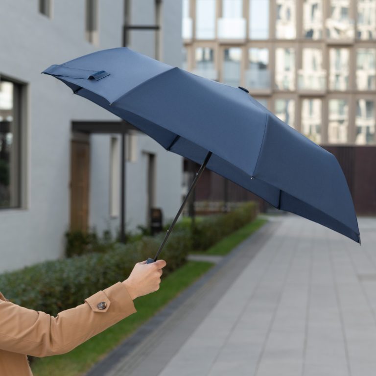 Зонт складной Атланта (Atlanta), синий — изображение 9