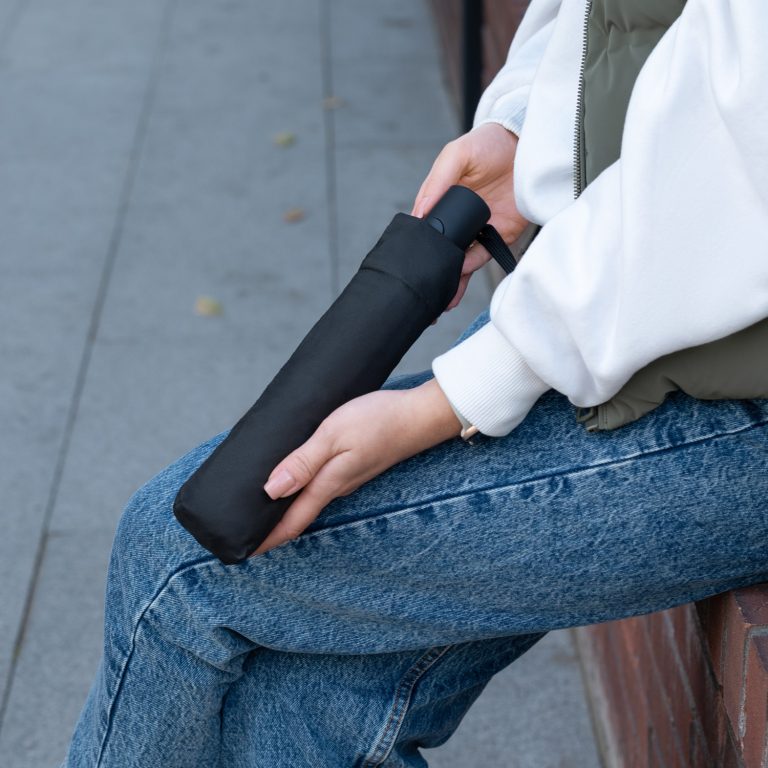 Зонт складной Атланта (Atlanta), черный — изображение 10