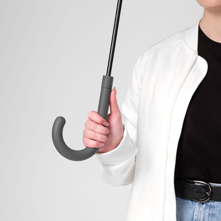 Зонт-трость Фантом (Phantom), серый — изображение 9