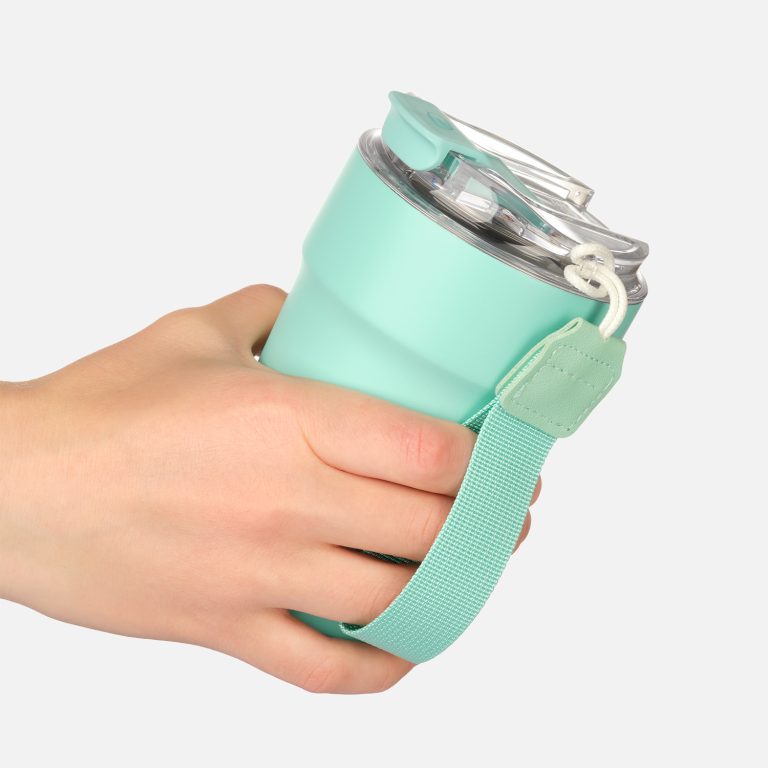 Термокружка вакуумная Монако (Monaco), аква — изображение 9