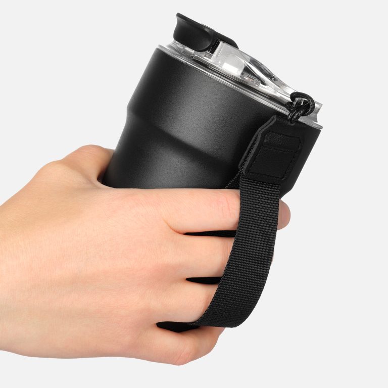 Термокружка вакуумная Монако (Monaco), черная — изображение 9