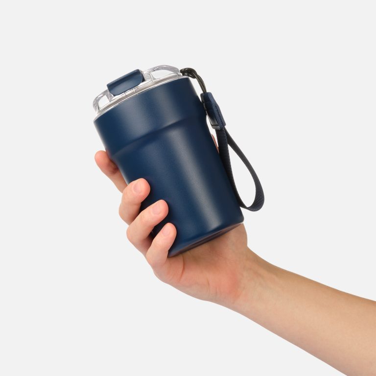 Термокружка вакуумная Монако (Monaco), синяя — изображение 8