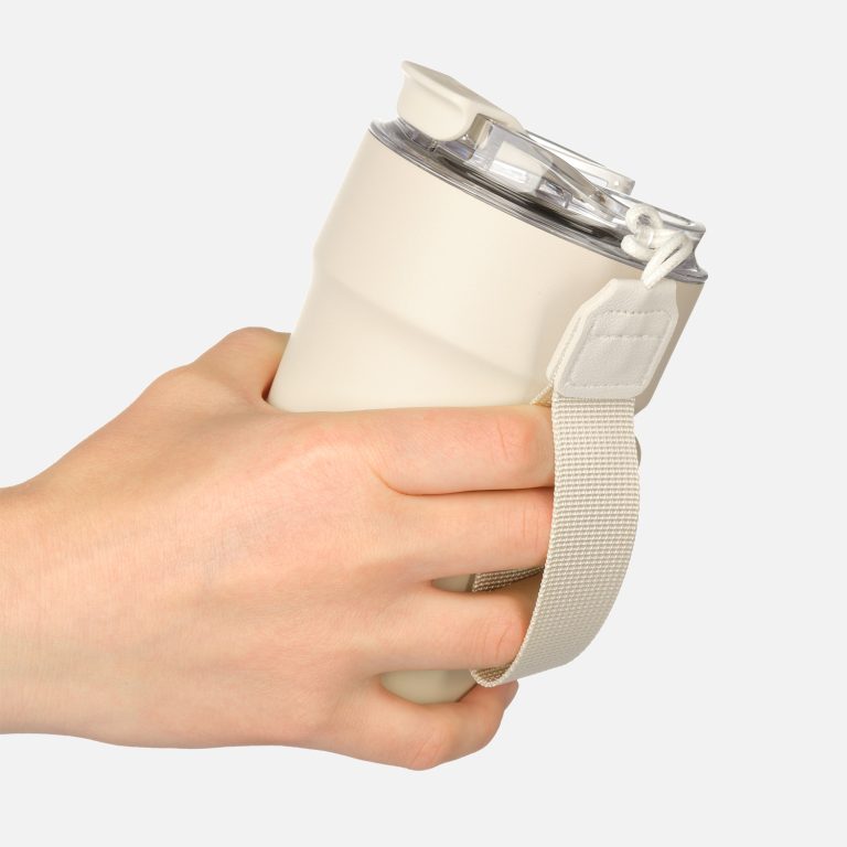 Термокружка вакуумная Монако (Monaco), бежевый — изображение 9