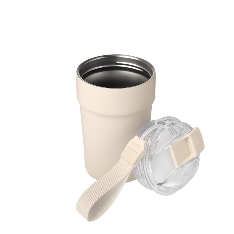 Термокружка вакуумная Монако (Monaco), бежевый — изображение 3