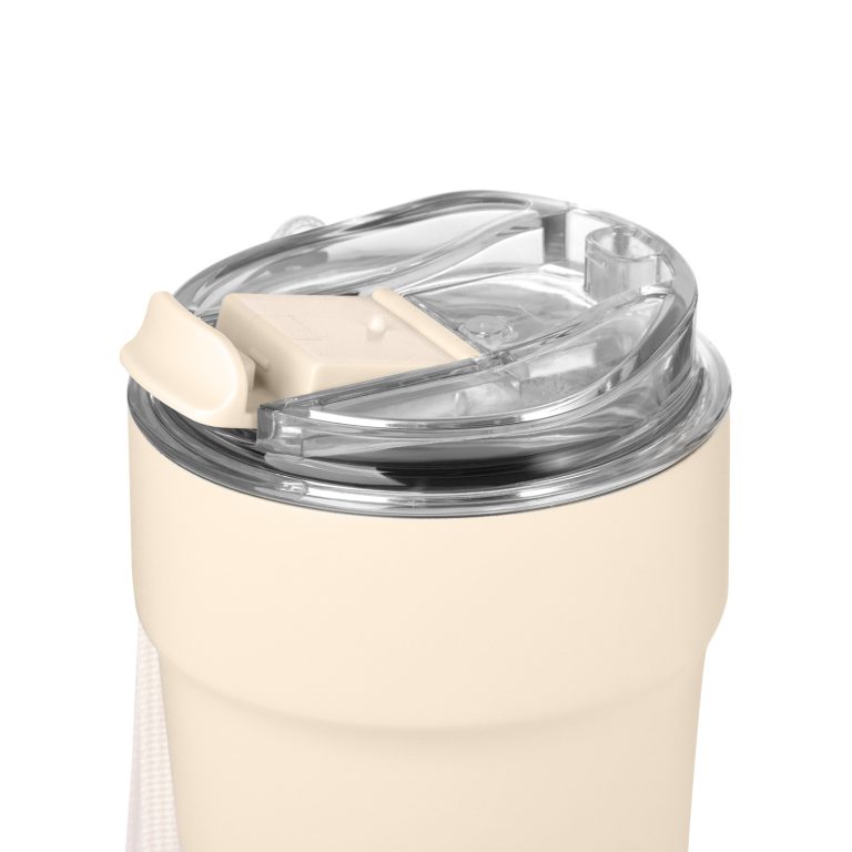 Термокружка вакуумная Монако (Monaco), бежевый — изображение 7