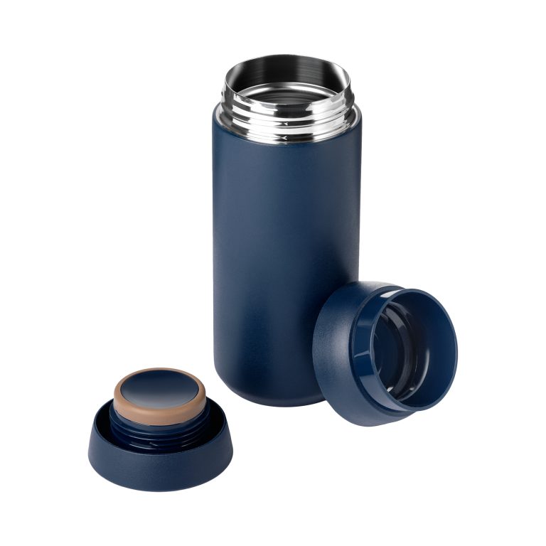 Термобутылка вакуумная герметичная Грейс (Grace), синяя — изображение 3