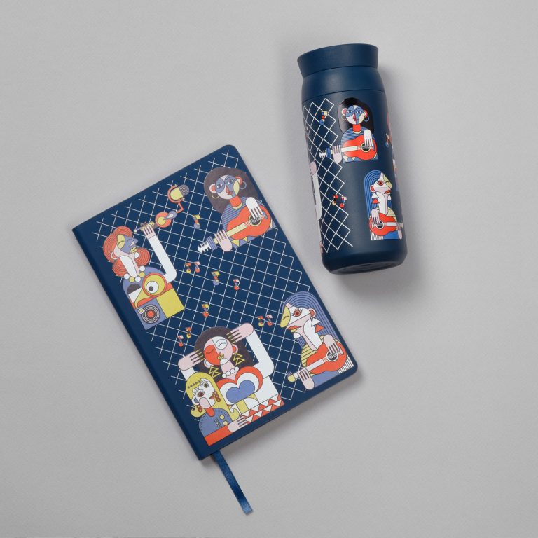 Термобутылка вакуумная герметичная Грейс (Grace), синяя — изображение 7