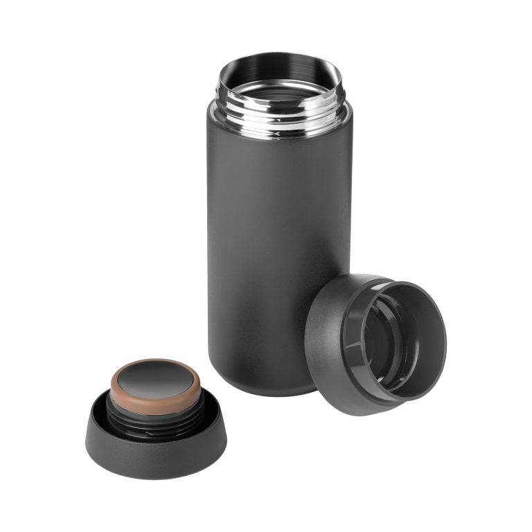 Термобутылка вакуумная герметичная Грейс (Grace), серая — изображение 3