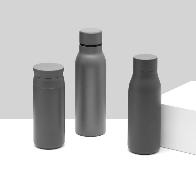 Термобутылка вакуумная герметичная Грейс (Grace), серая — изображение 5