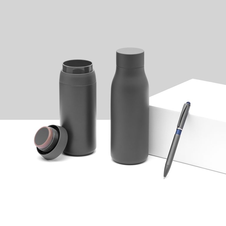 Термобутылка вакуумная герметичная Грейс (Grace), серая — изображение 6