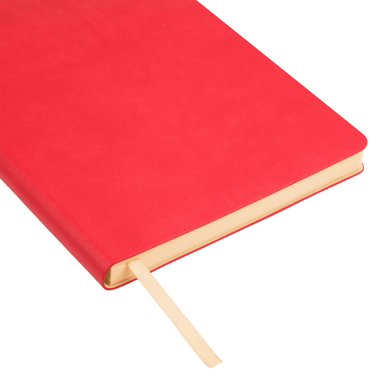 Ежедневник Латте (Latte NEW) недатированный, красный/бежевый (без упаковки, без стикера) — изображение 4