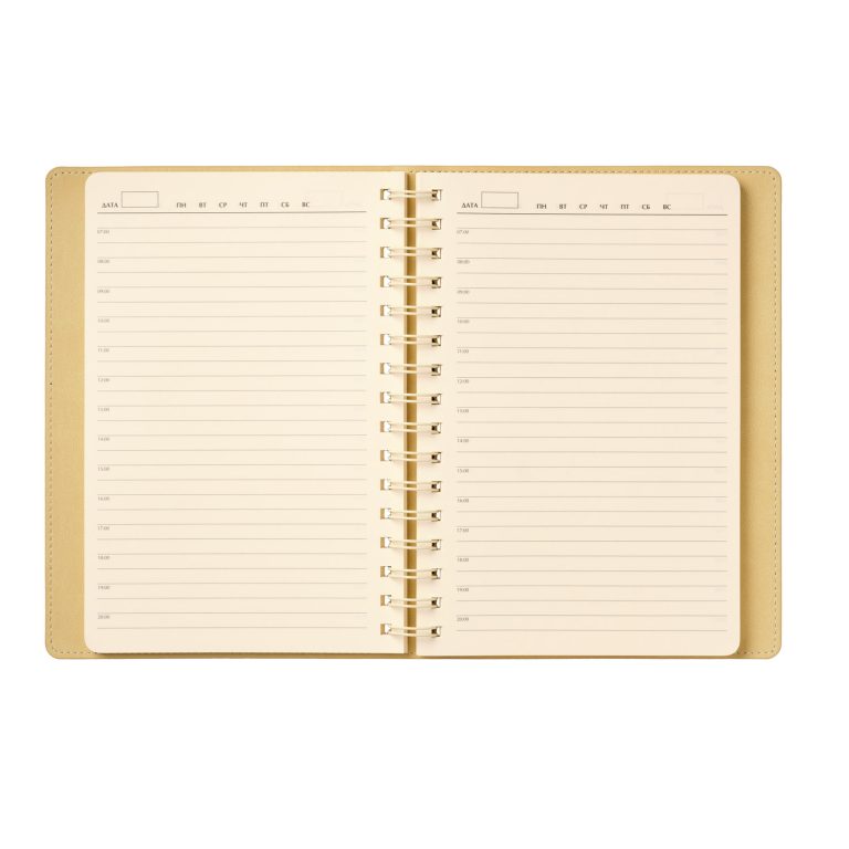 Ежедневник Виста (Vista) недатированный, черный/бежевый — изображение 8