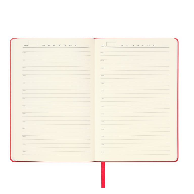 Ежедневник Спарк (Spark) недатированный, красный (с упаковкой, со стикерами) — изображение 7