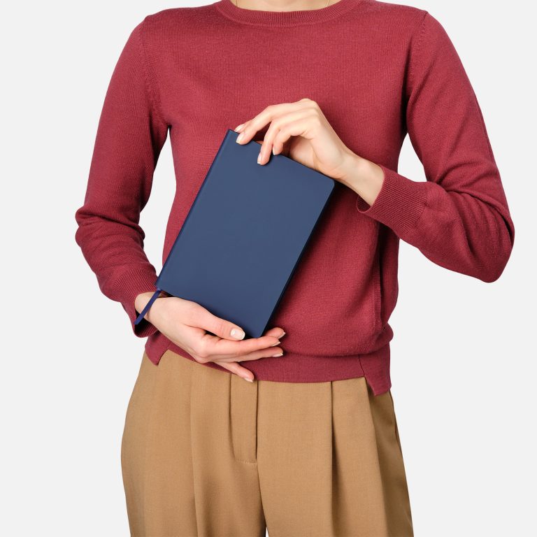 Ежедневник Латте софт-тач (Latte soft touch) недатированный, синий — изображение 9