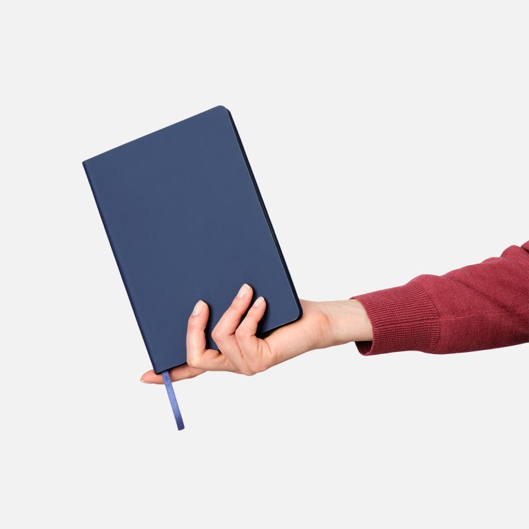 Ежедневник Латте софт-тач (Latte soft touch) недатированный, синий — изображение 10