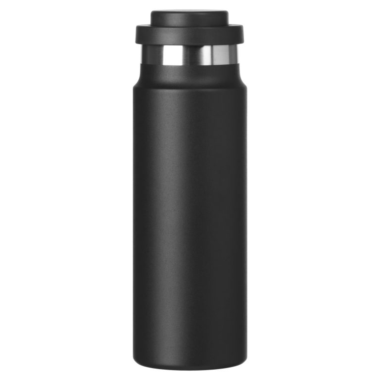 Термобутылка вакуумная герметичная Аллегра (Allegra), черная — изображение 2