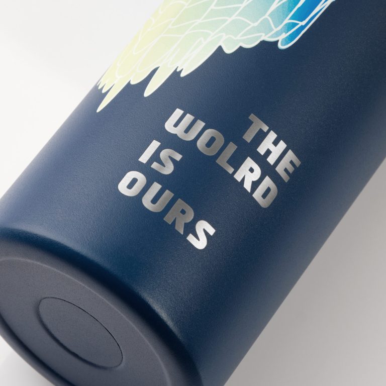 Термобутылка вакуумная герметичная Аллегра (Allegra), синяя — изображение 9