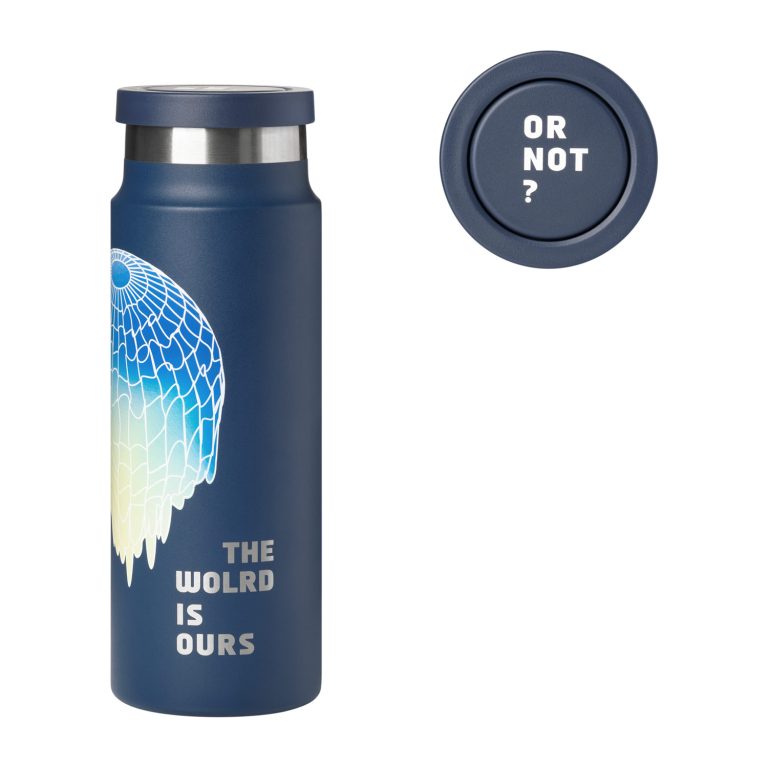 Термобутылка вакуумная герметичная Аллегра (Allegra), синяя — изображение 2