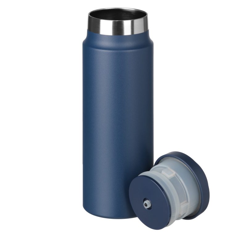 Термобутылка вакуумная герметичная Аллегра (Allegra), синяя — изображение 6