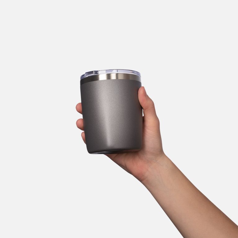 Термокружка вакуумная Вива (Viva), серая — изображение 5