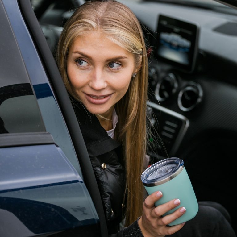 Термокружка вакуумная Вива (Viva), серая — изображение 6