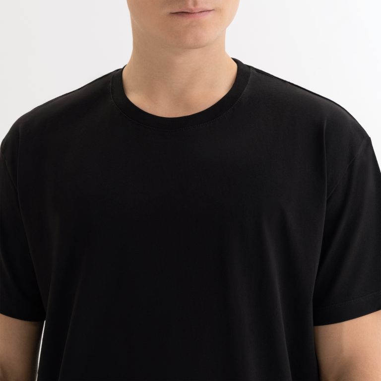 Футболка унисекс Крис (Kris), 150 гр., черная, размер XS — изображение 5