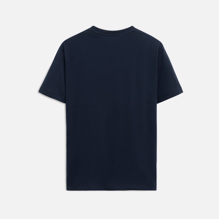 Футболка унисекс Крис (Kris), 150 гр., темно-синяя, размер XXL — изображение 10