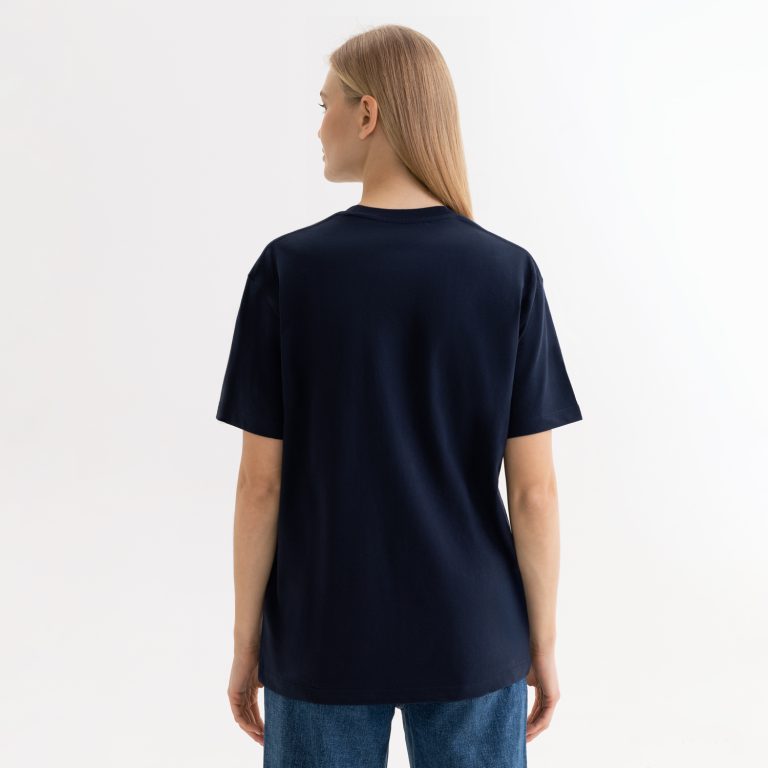 Футболка унисекс Крис (Kris), 150 гр., темно-синяя, размер XXXL — изображение 6