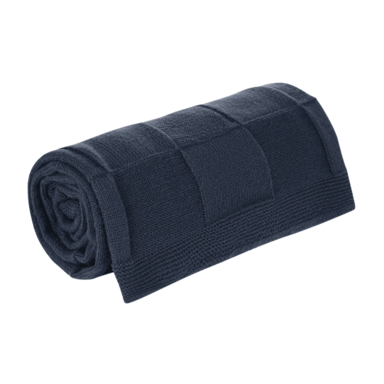 Плед Селла Софт (Cella Soft) вязаный, 160*90 см, синий — изображение 2