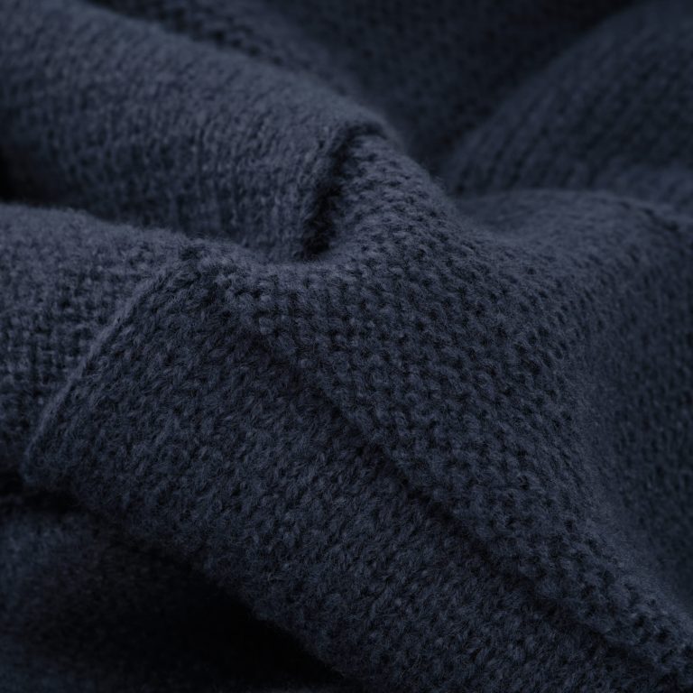 Плед Селла Софт (Cella Soft) вязаный, 160*90 см, синий — изображение 4