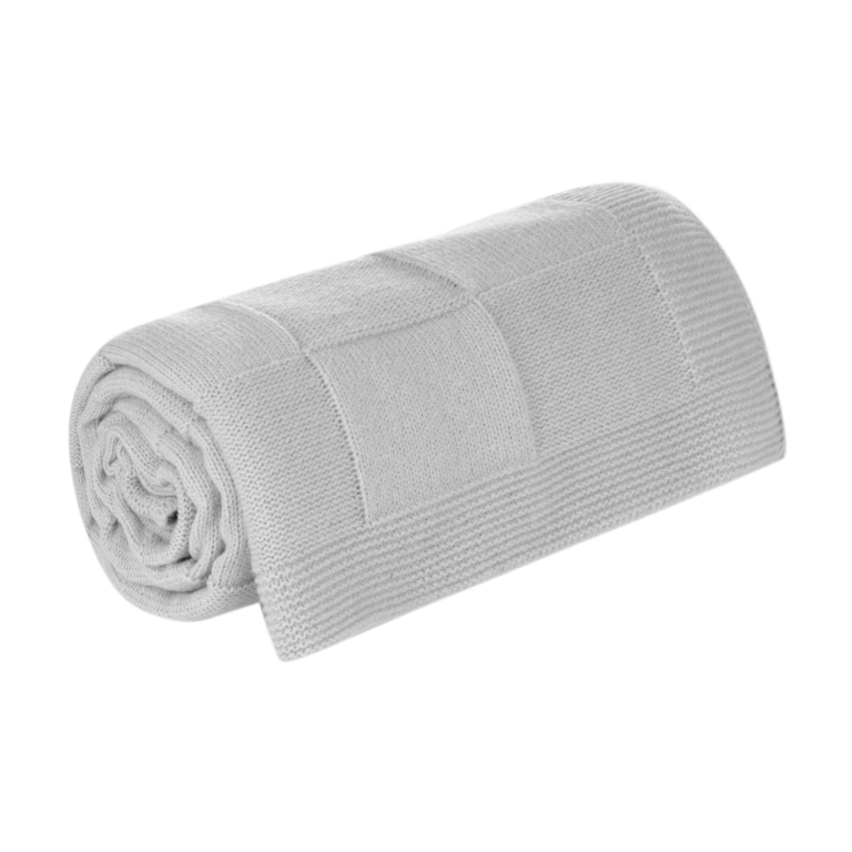 Плед Селла Софт (Cella Soft) вязаный, 160*90 см, серый — изображение 2