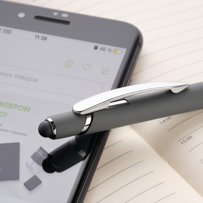 Шариковая ручка Комет Нео (Comet NEO), серая — изображение 5