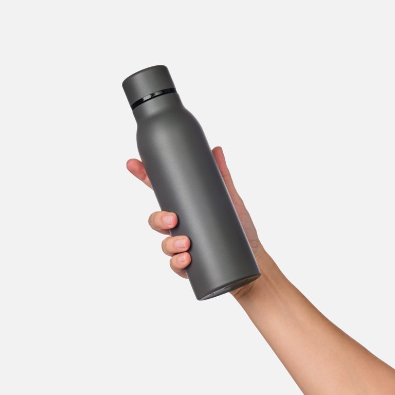 Термобутылка вакуумная герметичная Соренто (Sorento), серая — изображение 6