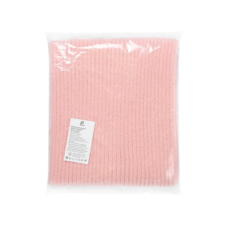 Шарф Форгес (Forges) вязаный, розовый — изображение 4