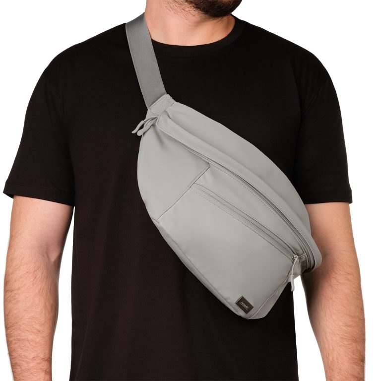 Сумка через плечо (cross body) Бостон (Boston), серая — изображение 5