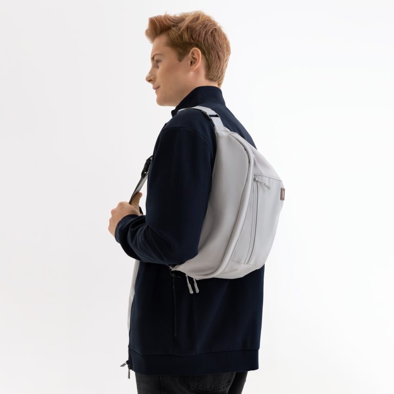 Сумка через плечо (cross body) Бостон (Boston), серая — изображение 7