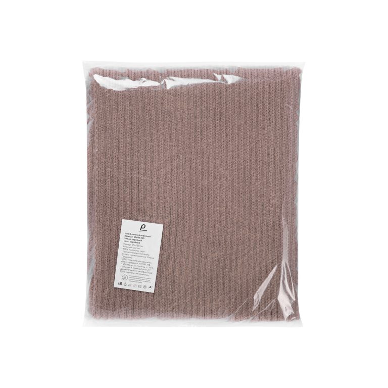 Шарф Форгес (Forges) вязаный, коричневый — изображение 4