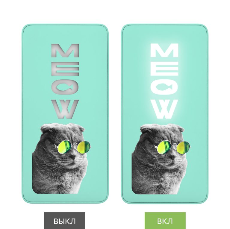 Внешний аккумулятор с подсветкой Анкор Плюс PD (Ancor PD Plus) 10000 mAh, бирюзовый — изображение 8