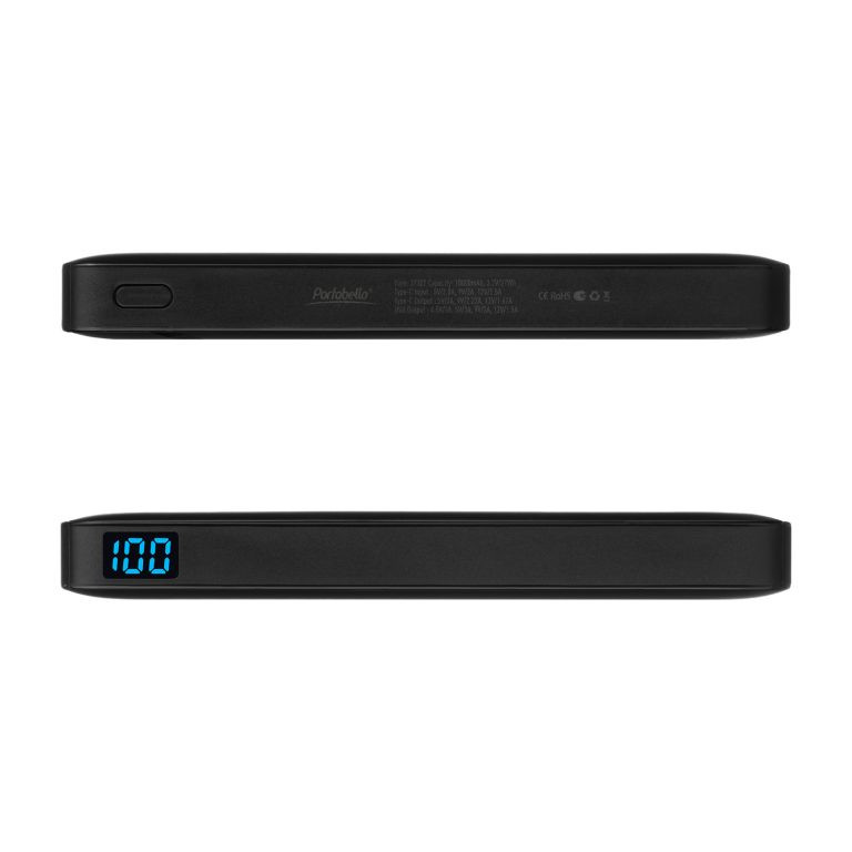 Внешний аккумулятор с цветной подсветкой Анкор Макс Плюс PD (Ancor PD Max Plus) 10000 mAh, черный — изображение 5