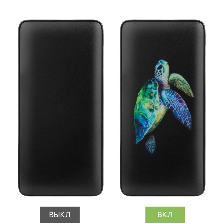 Внешний аккумулятор с цветной подсветкой Анкор Макс Плюс PD (Ancor PD Max Plus) 10000 mAh, черный — изображение 7