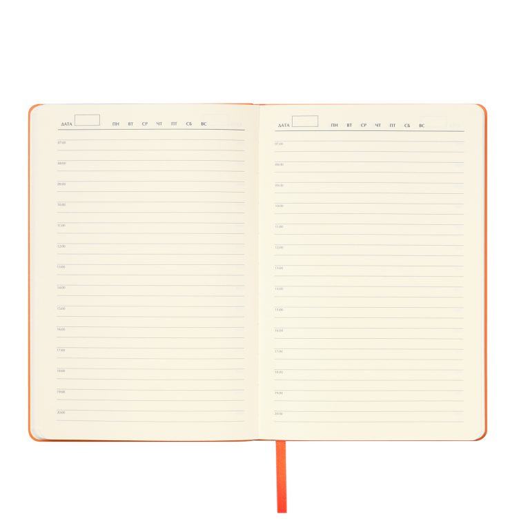 Ежедневник Спарк (Spark) недатированный, оранжевый (без упаковки, без стикера) — изображение 8