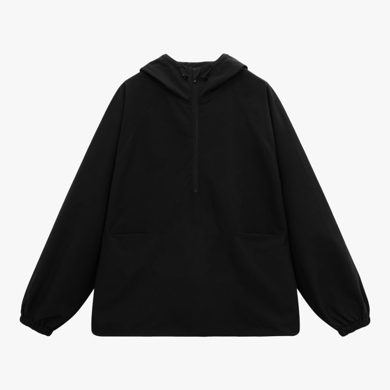 Ветровка (анорак) оверсайз унисекс RISSMAN, черная, размер XL/XXL — изображение 9