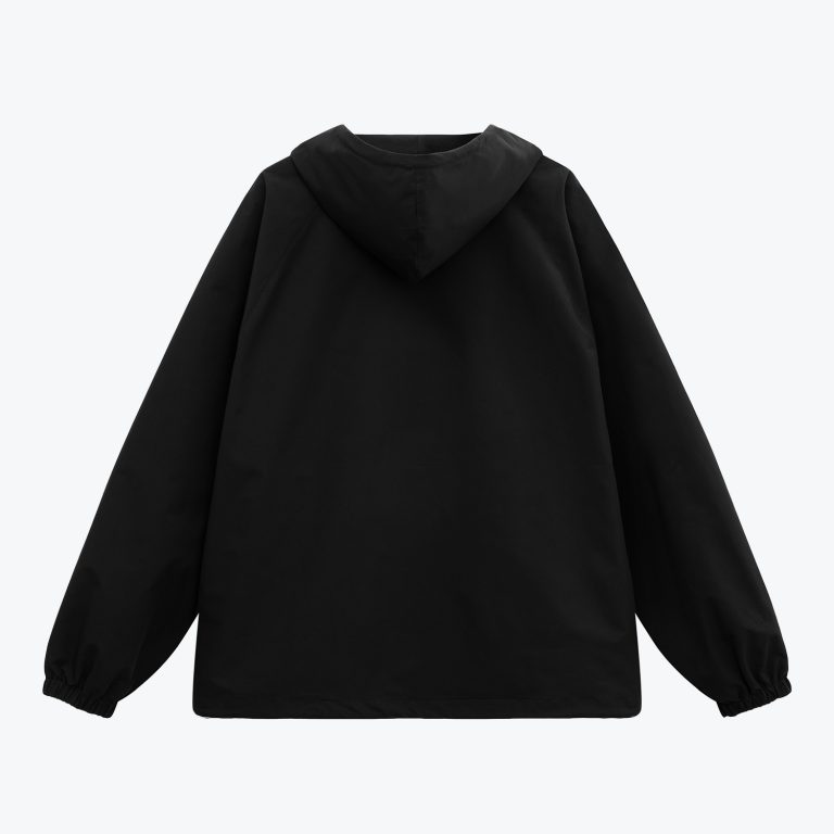 Ветровка (анорак) оверсайз унисекс RISSMAN, черная, размер XL/XXL — изображение 10