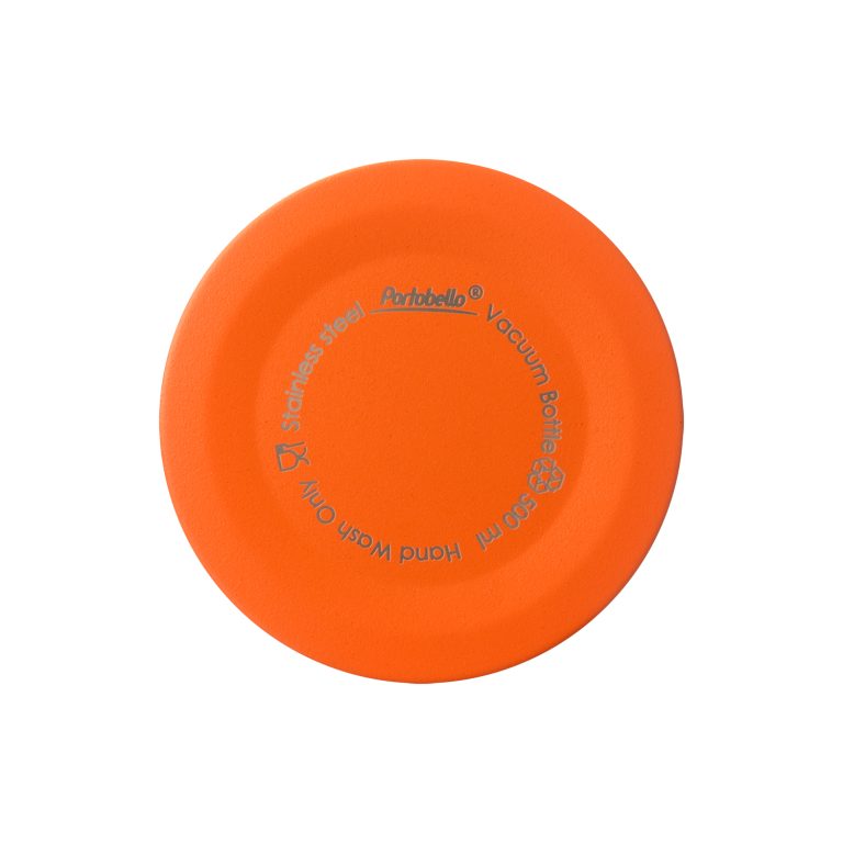 Термобутылка вакуумная герметичная Фреско (Fresco), оранжевая, зернистое покрытие — изображение 5