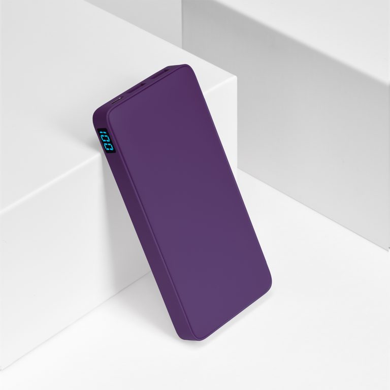 Внешний аккумулятор с подсветкой Анкор Плюс PD (Ancor PD Plus) 10000 mAh, фиолетовый — изображение 8