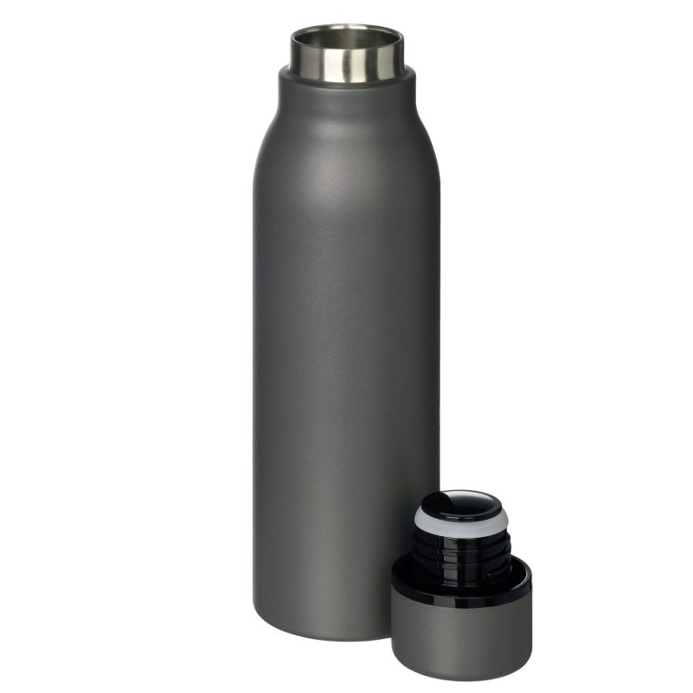 Термобутылка вакуумная герметичная Соренто (Sorento), серая, гладкое покрытие — изображение 3