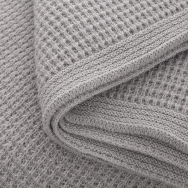 Плед Мальта Софт (Malta Soft) вязаный, 160*90 см, серый — изображение 3